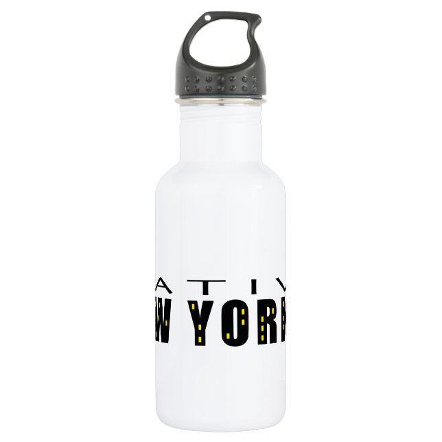 Native New Yorker black 532 Ml Water Bottle (Front)