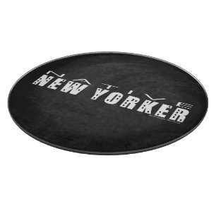 Native New Yorker black Cutting Board