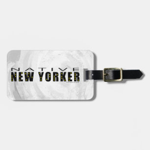 Native New Yorker black Luggage Tag