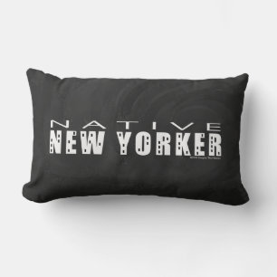 Native New Yorker black Lumbar Cushion
