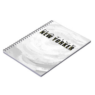 Native New Yorker black Spiral Notebook