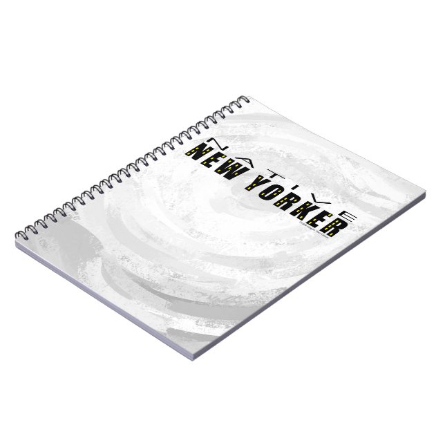 Native New Yorker black Spiral Notebook (Left Side)