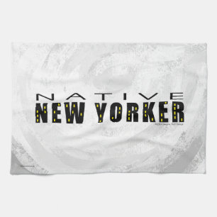 Native New Yorker black Tea Towel