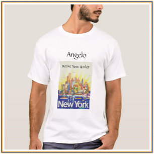 Native New Yorker Manhattan Skyline T-Shirt