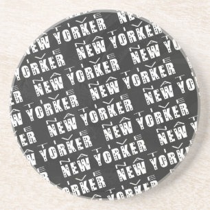 Native New Yorker Pattern Coaster
