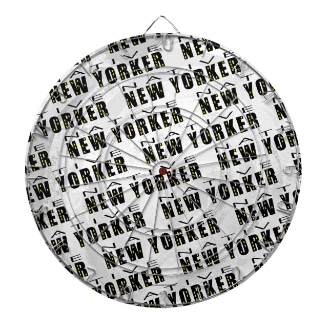 Native New Yorker Pattern Dartboard (Front)