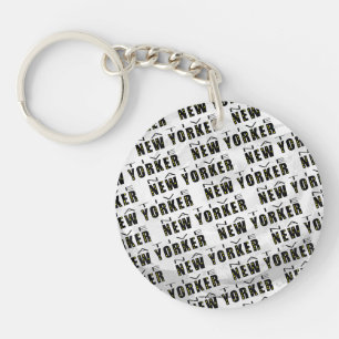 Native New Yorker Pattern Key Ring