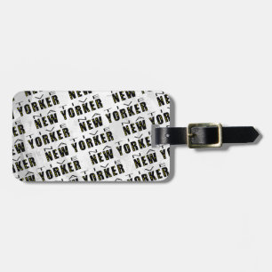 Native New Yorker Pattern Luggage Tag