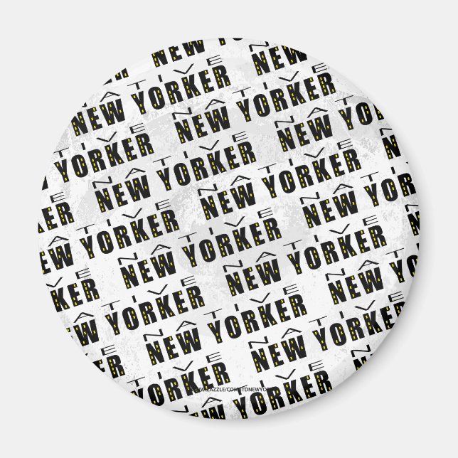 Native New Yorker Pattern Magnet (Front)