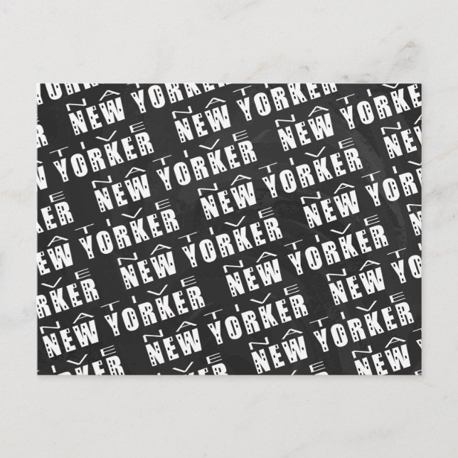 Native New Yorker Pattern Postcard (Front)
