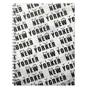 Native New Yorker Pattern Spiral Notebook
