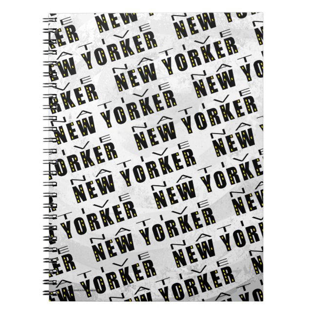 Native New Yorker Pattern Spiral Notebook (Front)