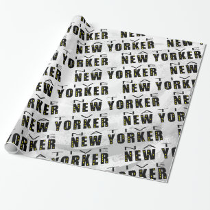 Native New Yorker Pattern Wrapping Paper
