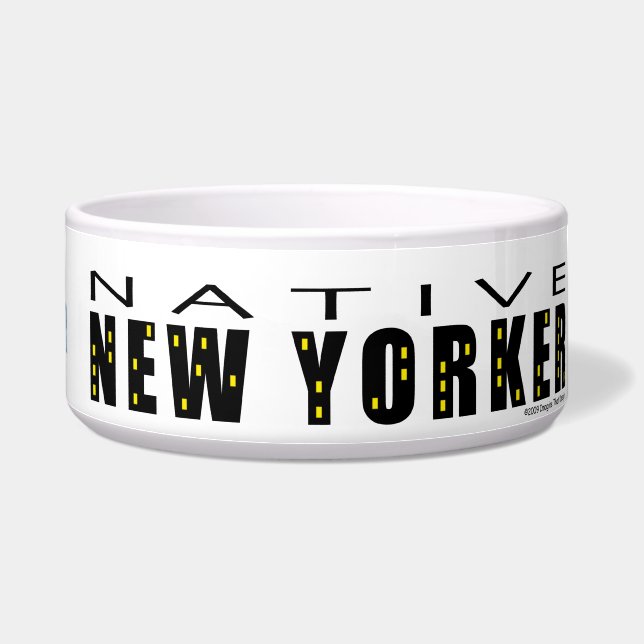 Native New Yorker Personal Pet Bowl (Right)