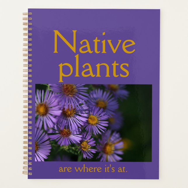 Native plants are where it's at planner (Front)