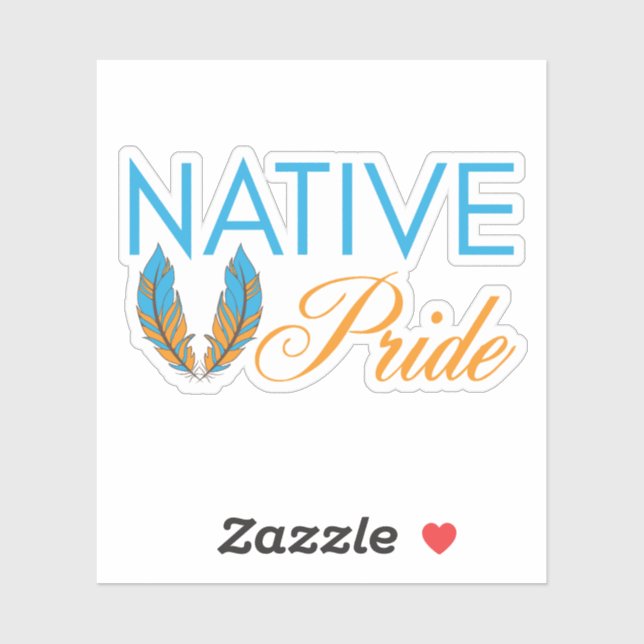 Native Pride Feathers Vinyl Stickers (Sheet)
