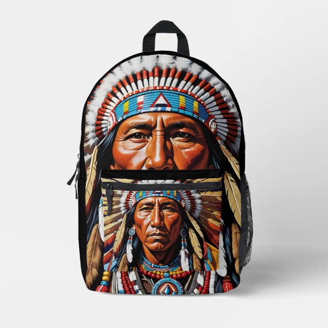 Native Pride  Printed Backpack (Front)