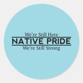Native Pride Still Here Still Strong Stickers