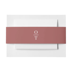Native Protea Watercolor Floral Boho Botanical Invitation Belly Band