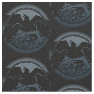 Native Raven Art Fabric Raven Crow Tribal Fabrics