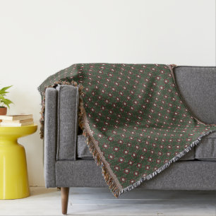 Native Santa Pattern Throw Blanket