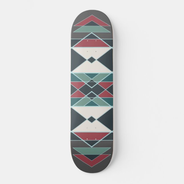 Native Southwestern Indian Art Blanket Design Skateboard (Front)