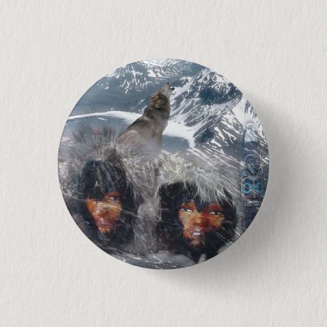 Native Spirit in Alaska 3 Cm Round Badge (Front)