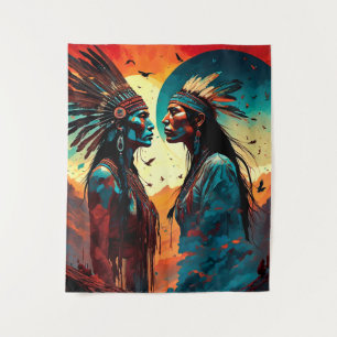 Native Spiritual Art Tapestry