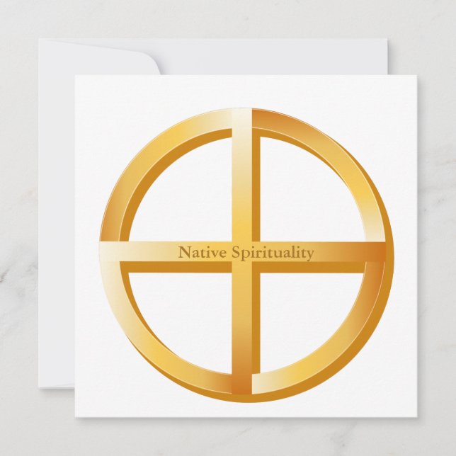 Native Spirituality 5.25" x 5.25" Flat Card (Front)