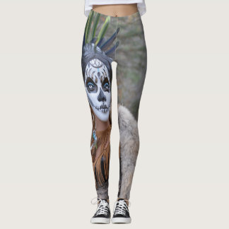 Native Sugar Skull Leggings