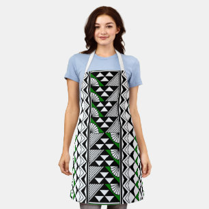 Native Sun and Rain in Green Apron