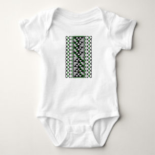 Native Sun and Rain in Green Baby Bodysuit