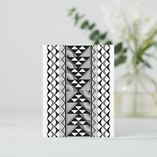 Native Sun and Rain in Grey Card (Standing Front)