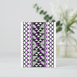 Native Sun and Rain in Purple Card