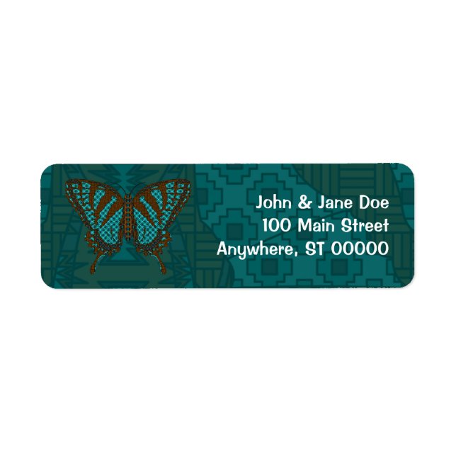 Native Swallowtail Address Label (Front)