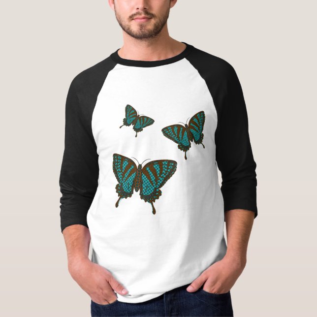 Native Swallowtail Men's Light Shirt (Front)