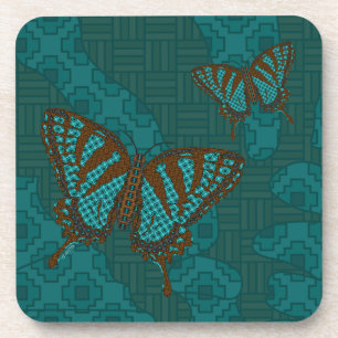 Native Swallowtail Square Coaster