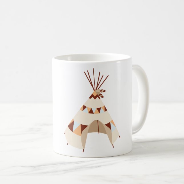Native Teepee Coffee Mug (Front Right)