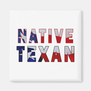 Native Texan Flag Magnet