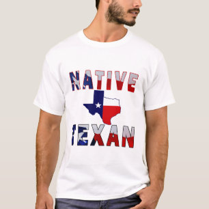 Native Texan Flag Map T-Shirt