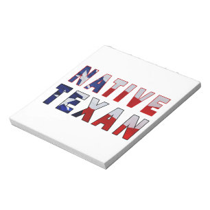 Native Texan Flag Notepad
