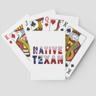 Native Texan Flag Playing Cards