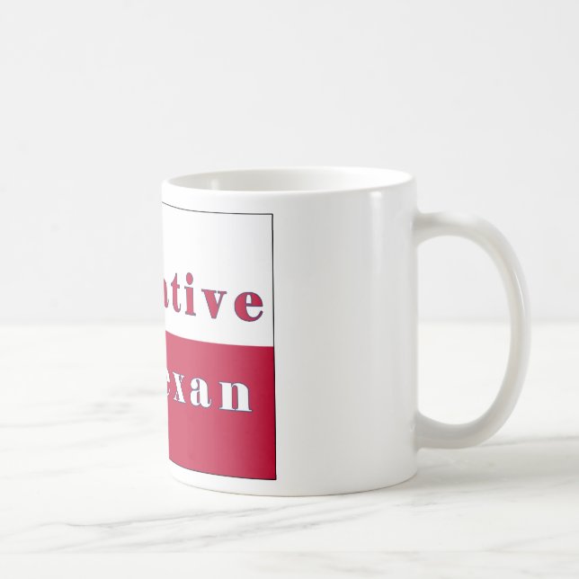 Native Texan Lone Star Flag Coffee Mug (Right)