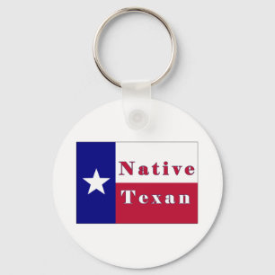 Native Texan Lone Star Flag Key Ring