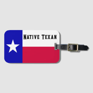 Native Texas Luggage Tag