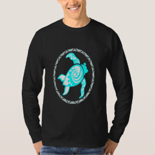 Native Tribal Polynesian Maori Sun Sea Turtle Cool T-Shirt