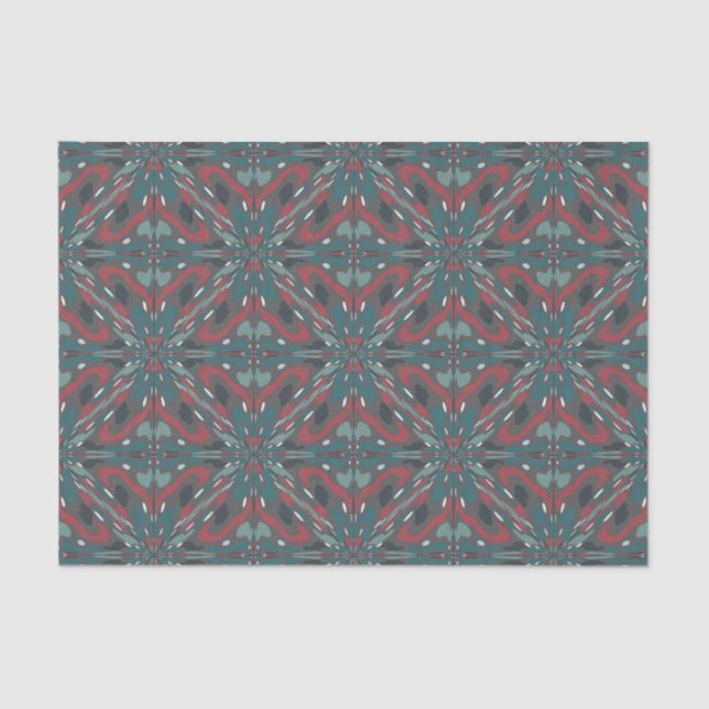 Native Tribal Southwestern Colours Pattern Tissue Paper (Front)