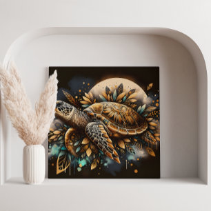 Native Turtle Canvas Print