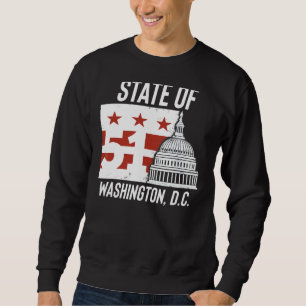 Native Washingtonian State Of Washington D C Sweatshirt