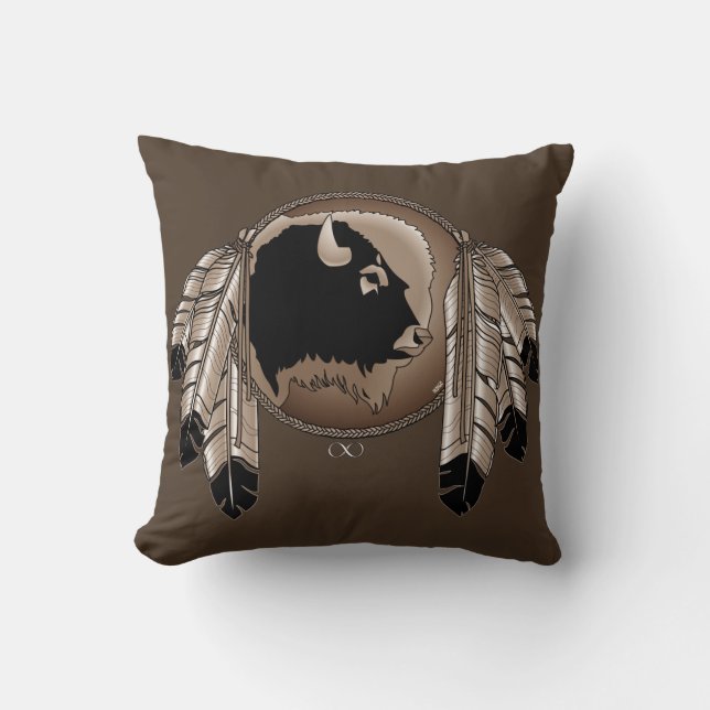 Native Wildlife Pillow Personalised Metis Pillow (Front)